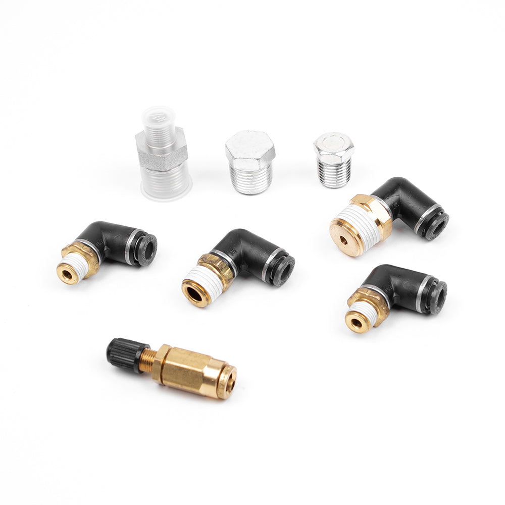 Fitting pack for 4 Gallon aluminum tank 5 Port (11955 or 12955) with 1/4" lines