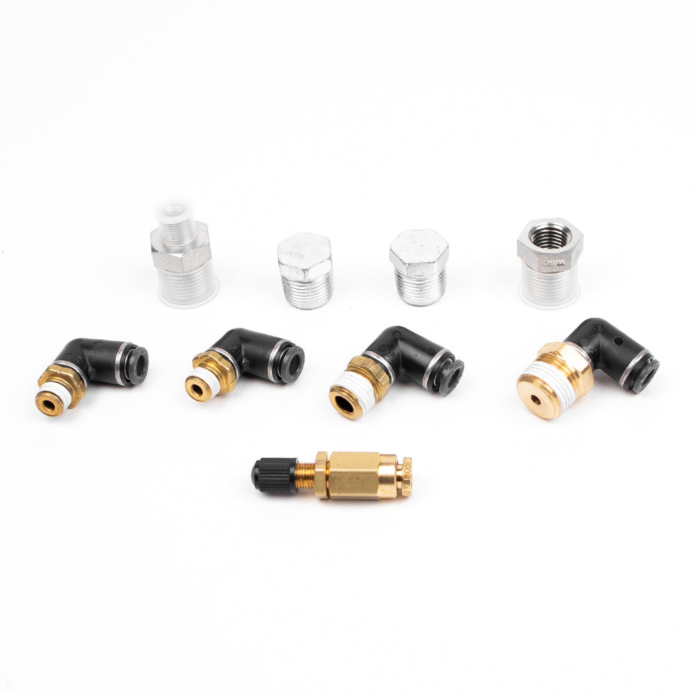 Fitting pack for 5 Gallon aluminum tank (11956 or 12956) with 1/4"" lines