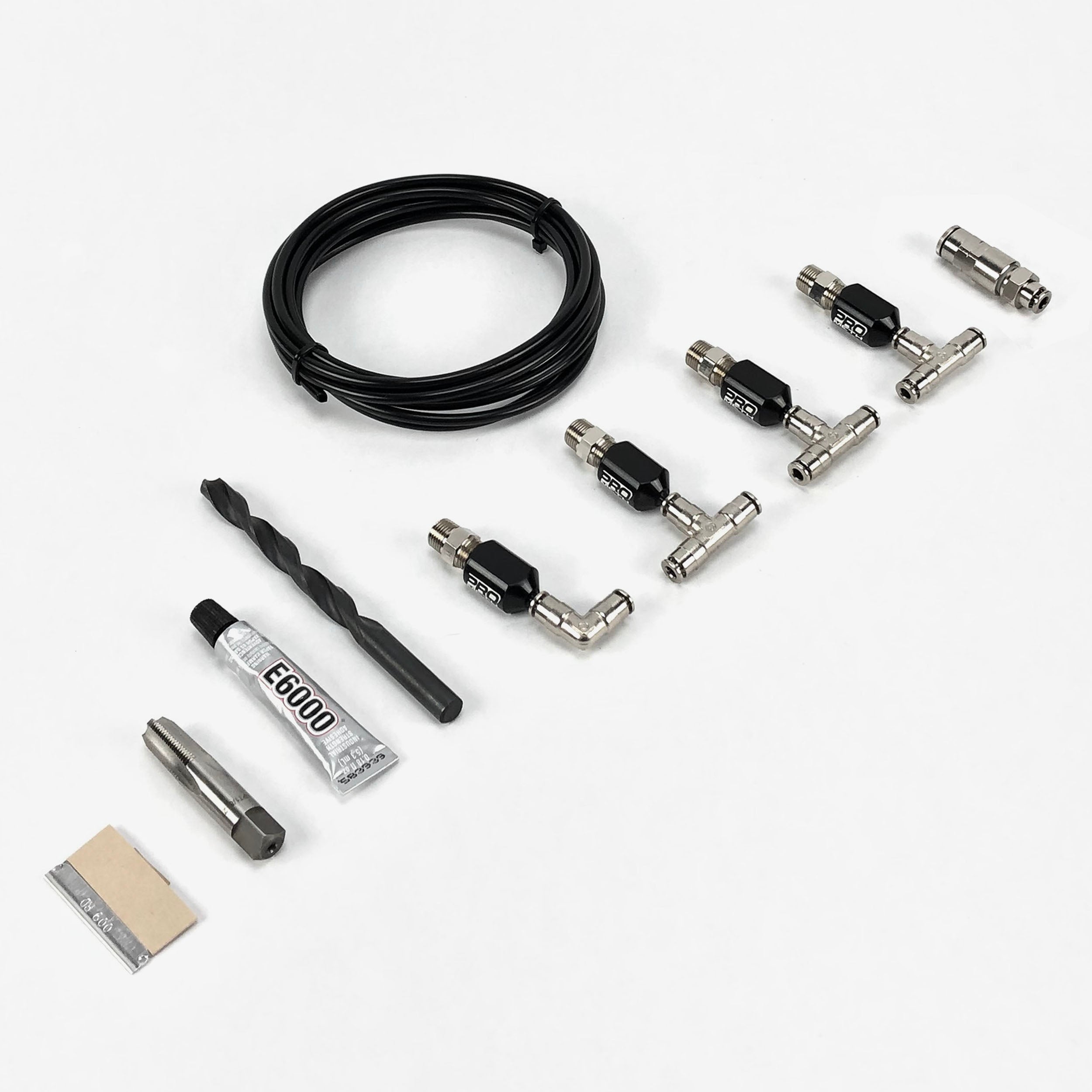 4 Cylinder Direct Port With 5/32" Stem Straight Nozzle Holders (5/32" Nylon Tubing)