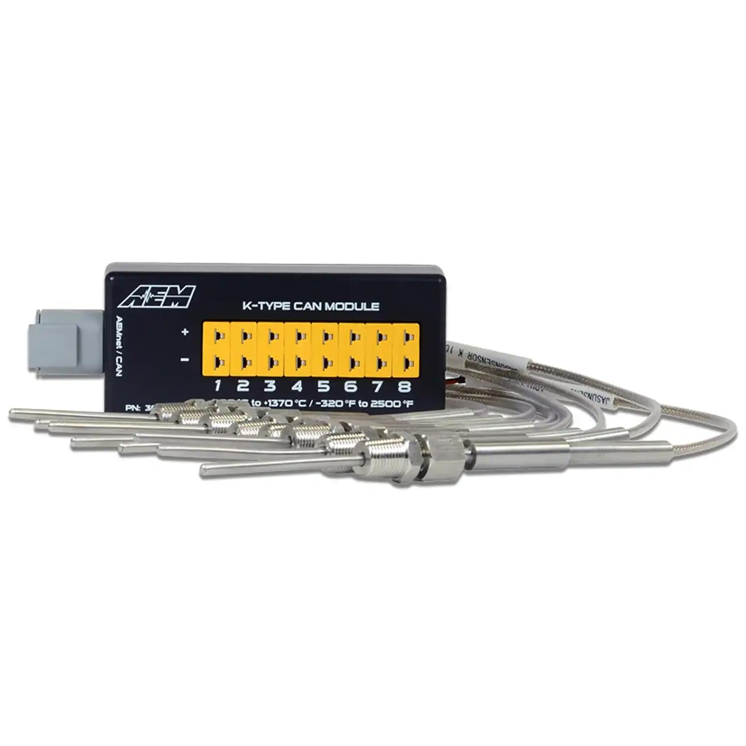 AEM 8-Channel K-Type Thermocouple EGT/Temperature Sensor Module With CANBUS Connectivity
