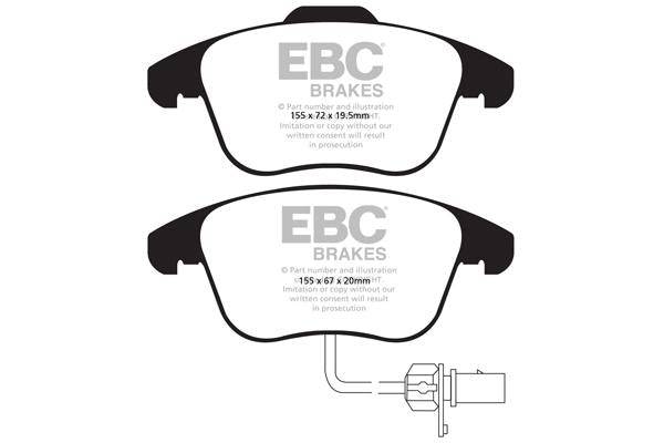 EBC Audi B8 Redstuff Sport Front Brake Pads - ATE Caliper (A4 & A5) - Motorsport Calibrations