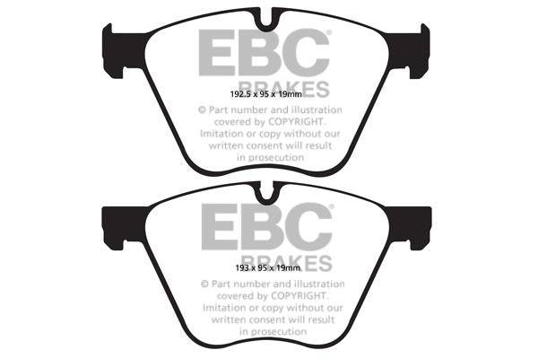 EBC BMW F01 F02 F04 F06 Redstuff Sport Front Brake Pads - ATE Caliper (Inc. 550i GT, 730i, 760i & ActiveHybrid 7) - Motorsport Calibrations