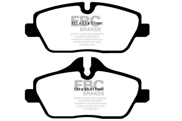 EBC BMW F45 214i Redstuff Sport Front Brake Pads - TRW Caliper - Motorsport Calibrations