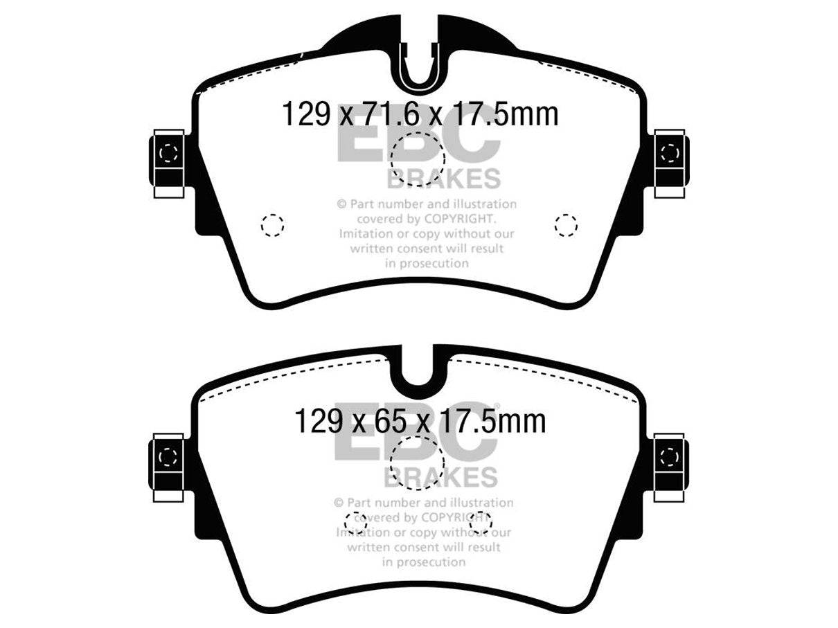 EBC BMW F45 F46 Redstuff Sport Front Brake Pads - TRW Caliper (218i & 216i) - Motorsport Calibrations
