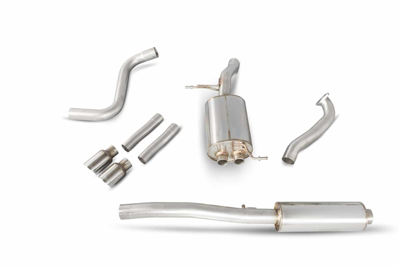 Scorpion Ford Fiesta 1.0L EcoBoost (2013-16) Resonated Cat-Back Exhaust - Dark Road Performance