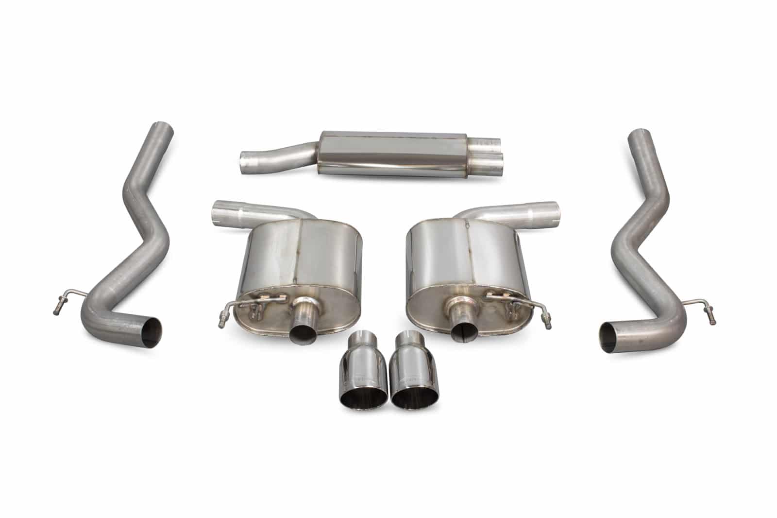Scorpion Ford Mustang 2.3L EcoBoost (2015-16) Cat-Back Exhaust (Non-GPF Model Only) - Dark Road Performance