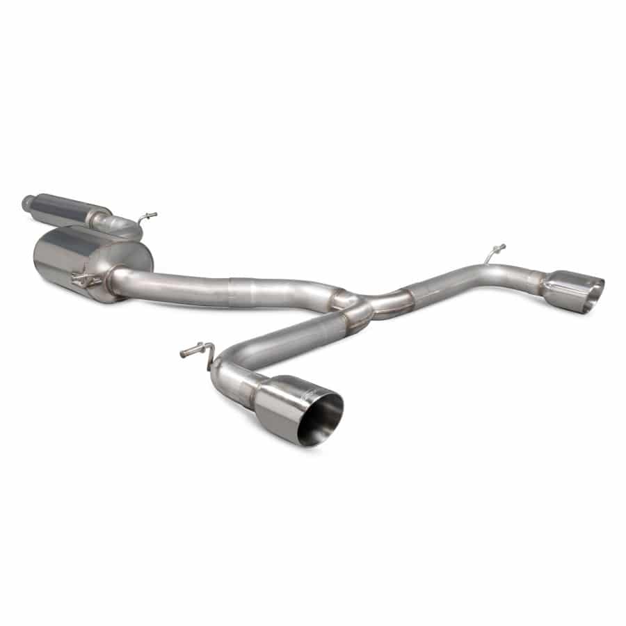 Scorpion Volkswagen Golf GTI MK7.5 Non-GPF Models (2017-18) Cat-back System - Dark Road Performance