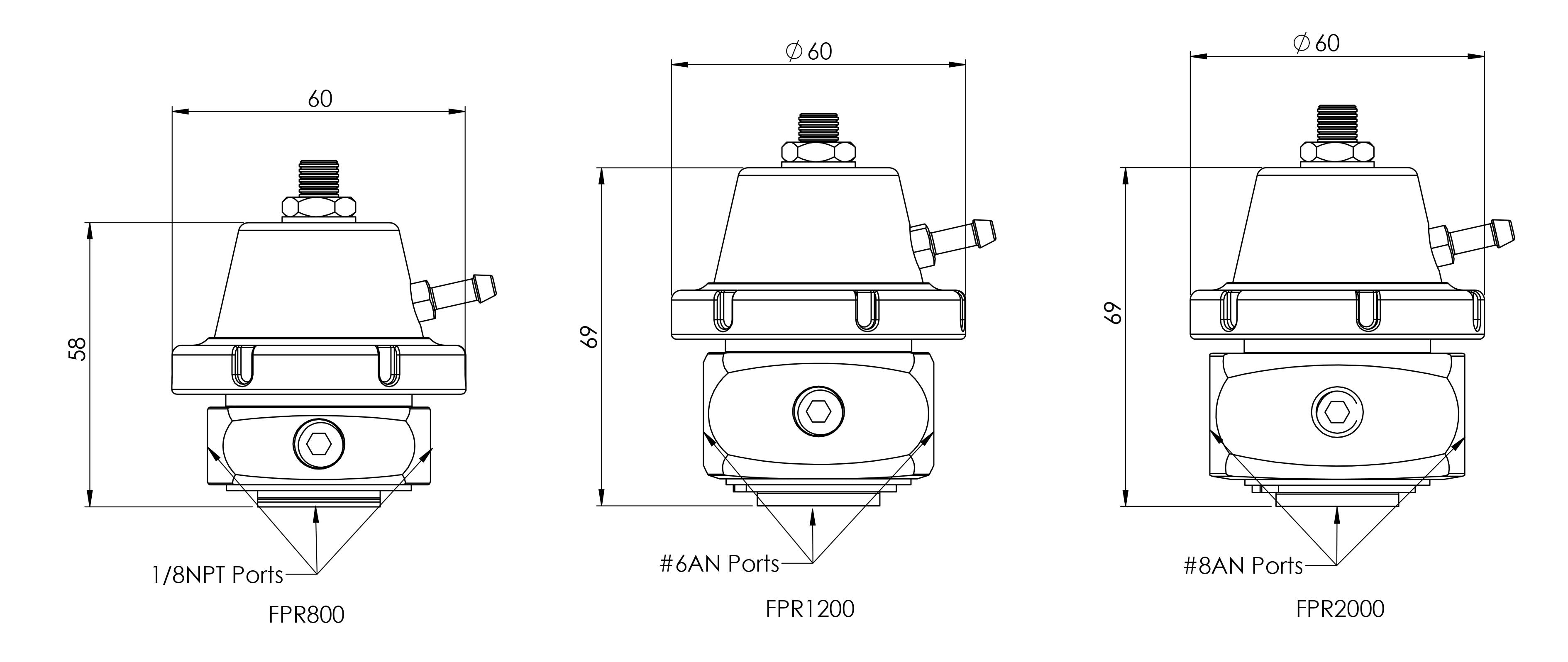 FPR800 1/8 NPT - RED