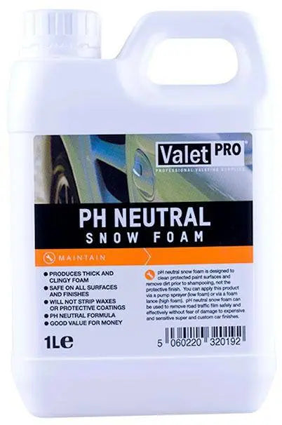 ValetPro pH Neutral Snow Foam 1L - Dark Road Performance