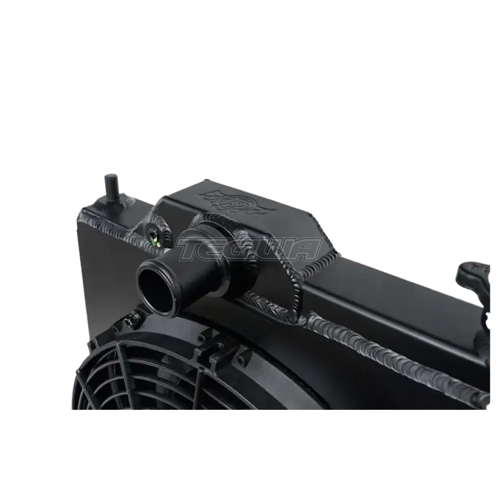 CSF Alloy Aluminium Radiator Mitsubishi Evo 7/8/9 - Full Size Slim Radiator Inc Fan & Shroud - Black