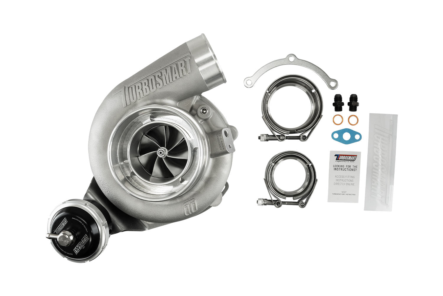 Turbosmart TS-2 Turbocharger Water Cooled 6466 V-Band 0.82AR Internally Wastegated