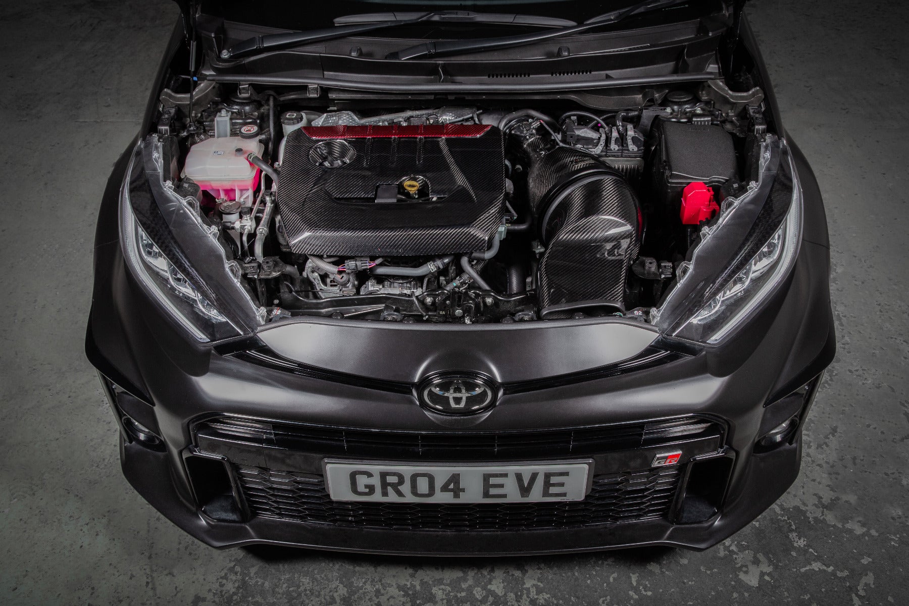 Eventuri Gloss Carbon Fibre Engine Cover - Toyota GR Yaris | GR Corolla