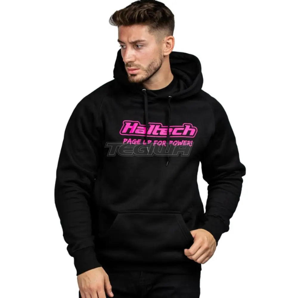 Haltech Classic Hoodie Black Pink