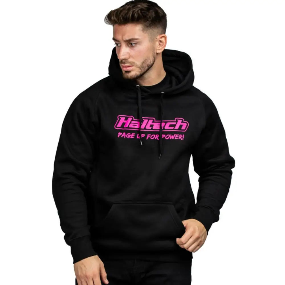 Haltech Classic Hoodie Black Pink