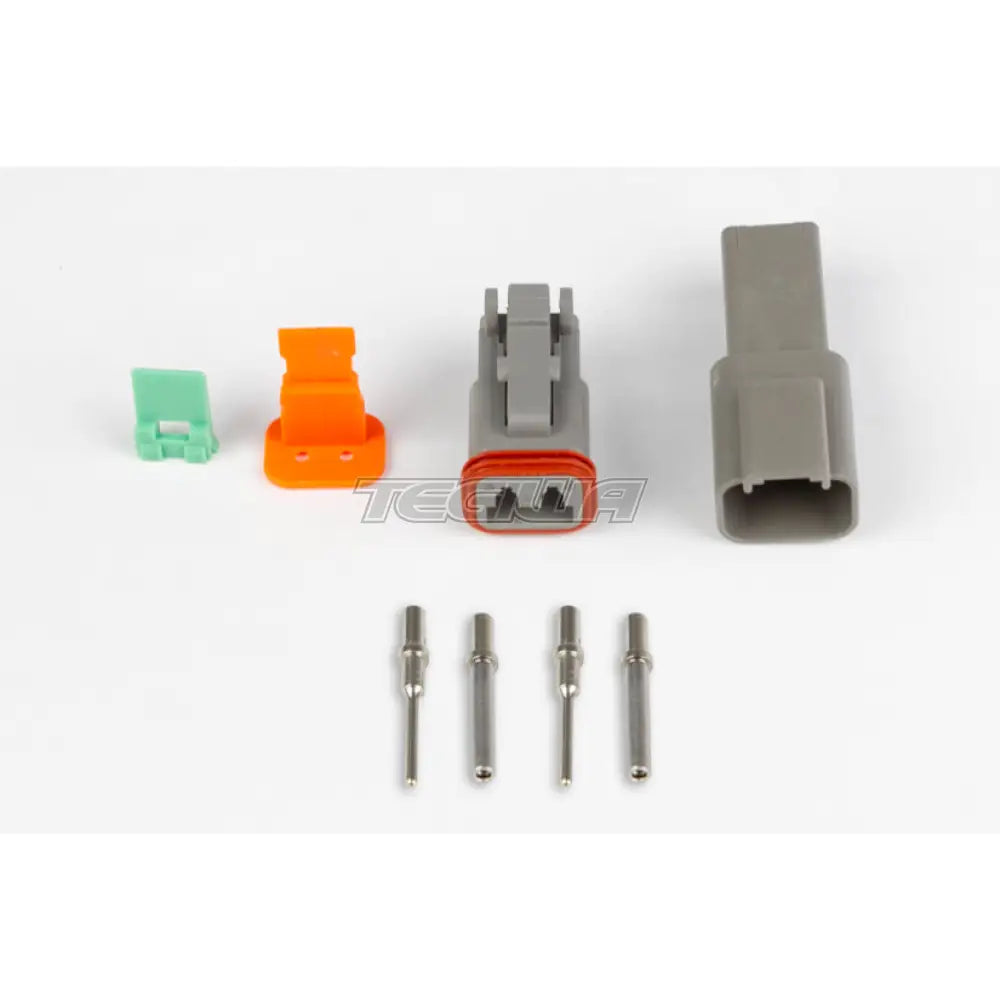 Haltech Plug and Pins Only - Matching Set of Deutsch DT-2 Connectors (DT06-2S + DT04-2P) - (13 Amp)
