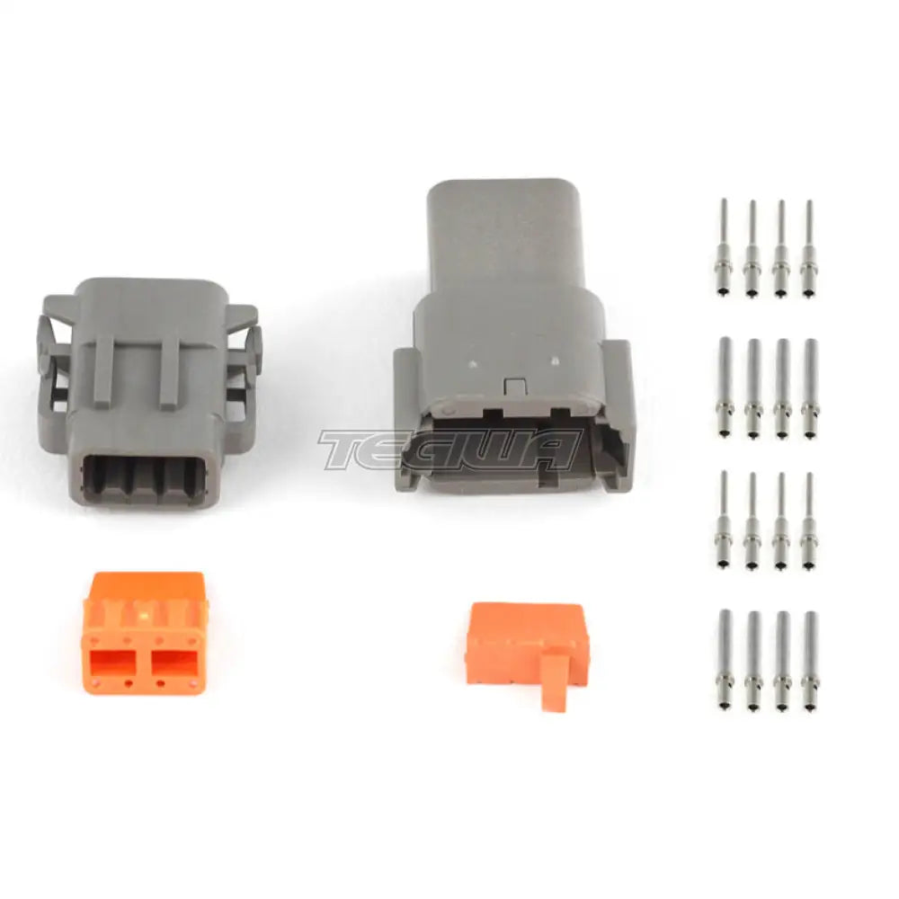 Haltech Plug and Pins Only - Matching Set of Deutsch DTM-8 Connectors (7.5 Amp)