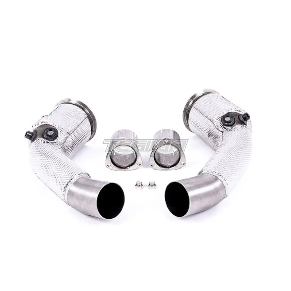 Milltek Audi RS6 C8 4.0 V8 bi-turbo (Non OPF/GPF Models - USA/ROW Models) 2020-2023 Large-bore Exhaust Downpipes and Cat Bypass Exhaust Pipes Exhaust - SSXAU908
