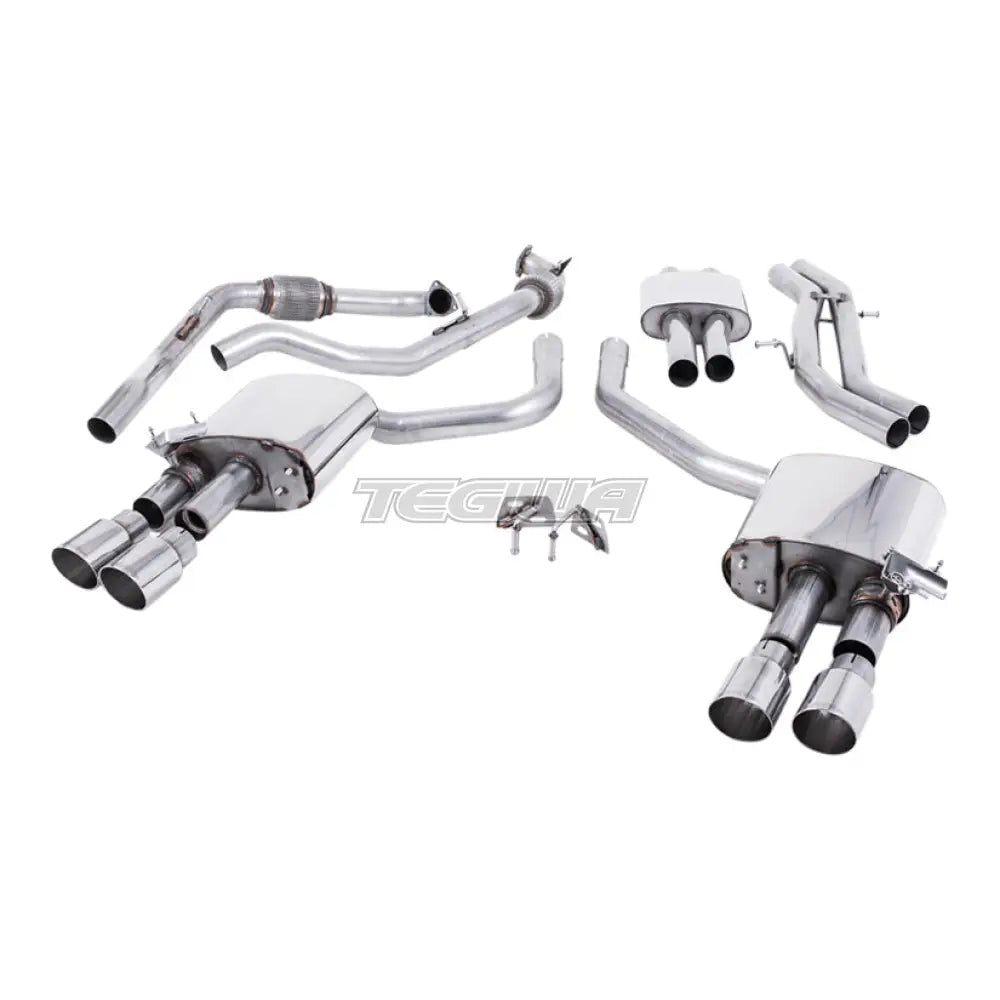 Milltek Audi S4 3.0 Turbo V6 B9 - Saloon/Sedan & Avant (Non Sport Diff Models) 2016-2023 Cat-back Exhaust