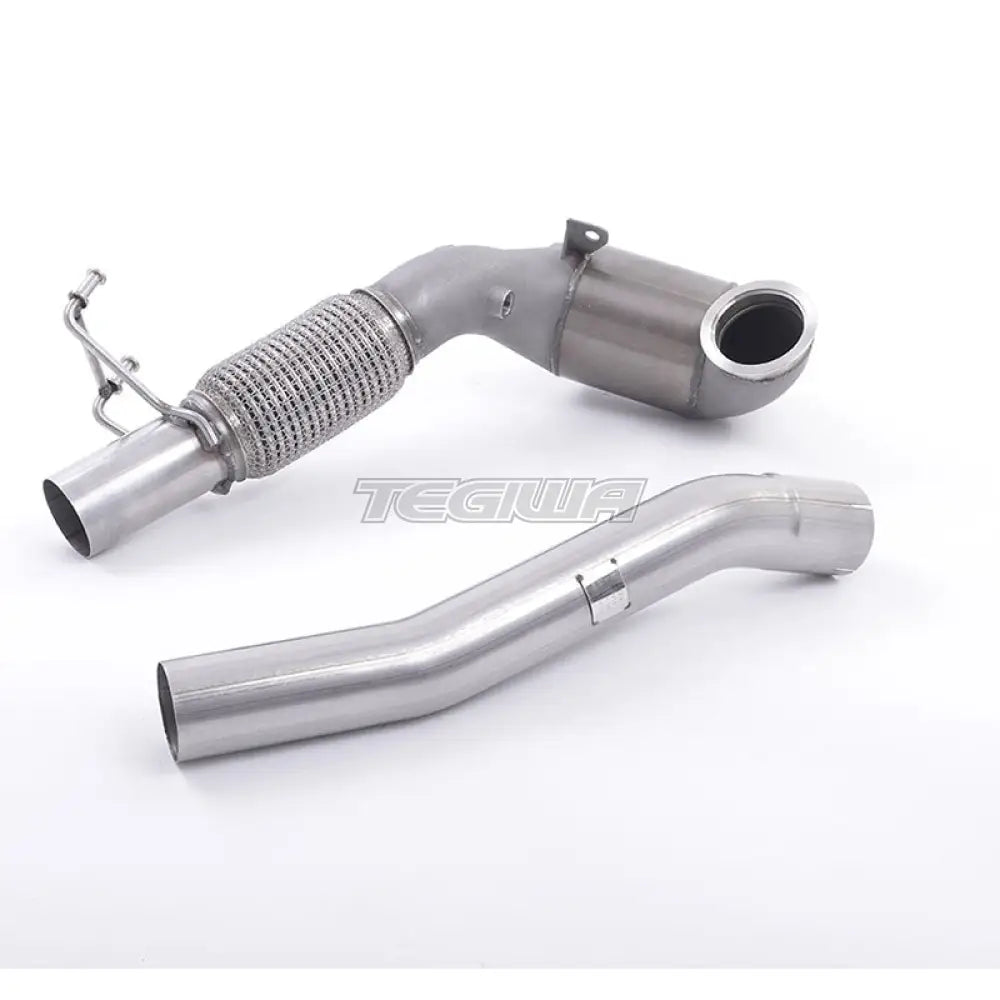 Milltek Volkswagen Golf MK7.5 GTi (Non Performance Pack Models & Non-GPF Equipped Models Only) 2017-2018 Large Bore Downpipe and Hi-Flow Sports Cat Exhaust - Fits with Milltek System - SSXVW261