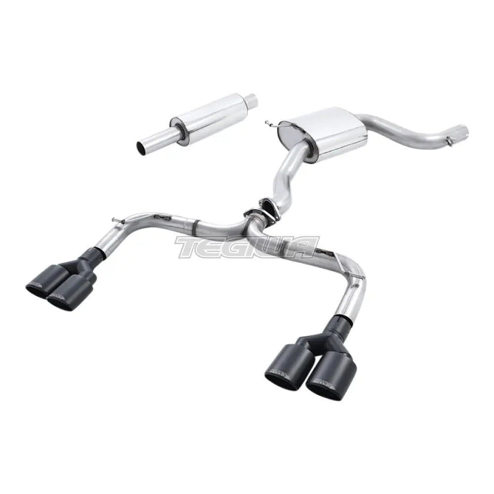 Milltek Volkswagen Golf MK7 GTi (including GTi Performance Pack Clubsport & Clubsport S models) 2013-2016 Cat-back Exhaust - Non-Resonated Golf R MK7 Style Black Oval Tips