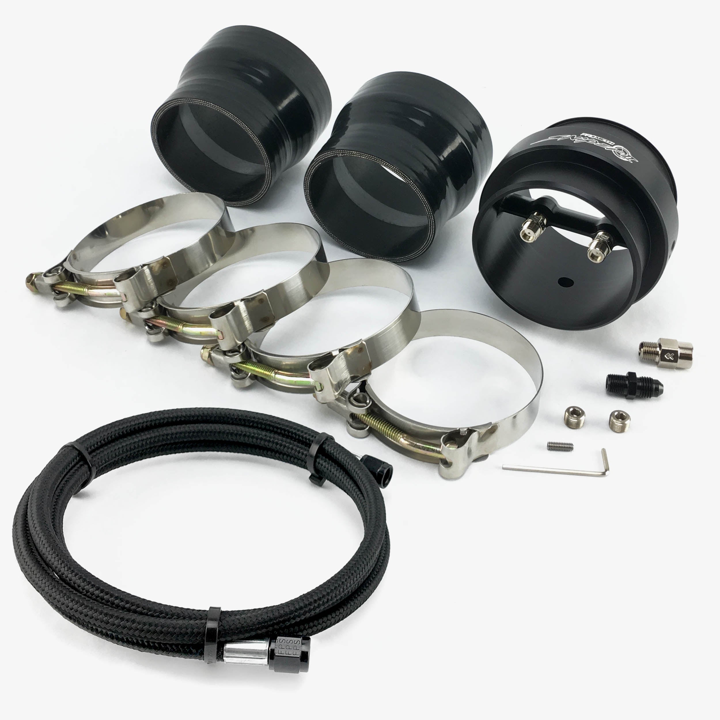 Sniper II With Mini Check Valve, Silicone Reducer & 8ft Hose Assembly (Fender Mount) - Motorsport Calibrations