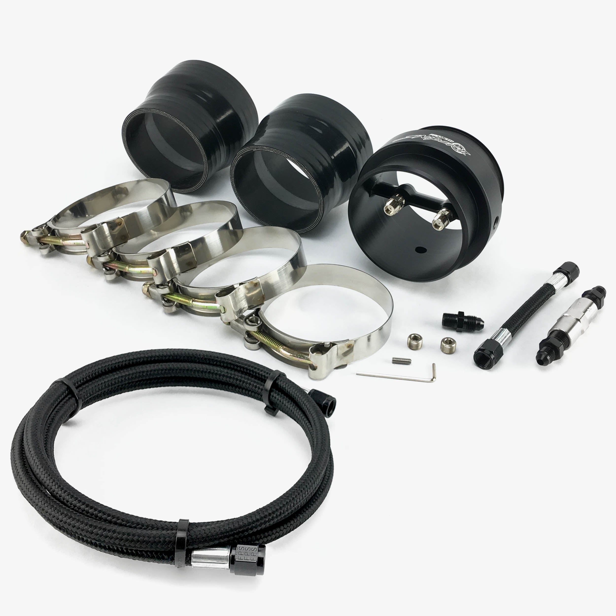 Sniper II With High Flow Check Valve, Silicone Reducer & 8ft Hose Assembly (Fender Mount) - Motorsport Calibrations