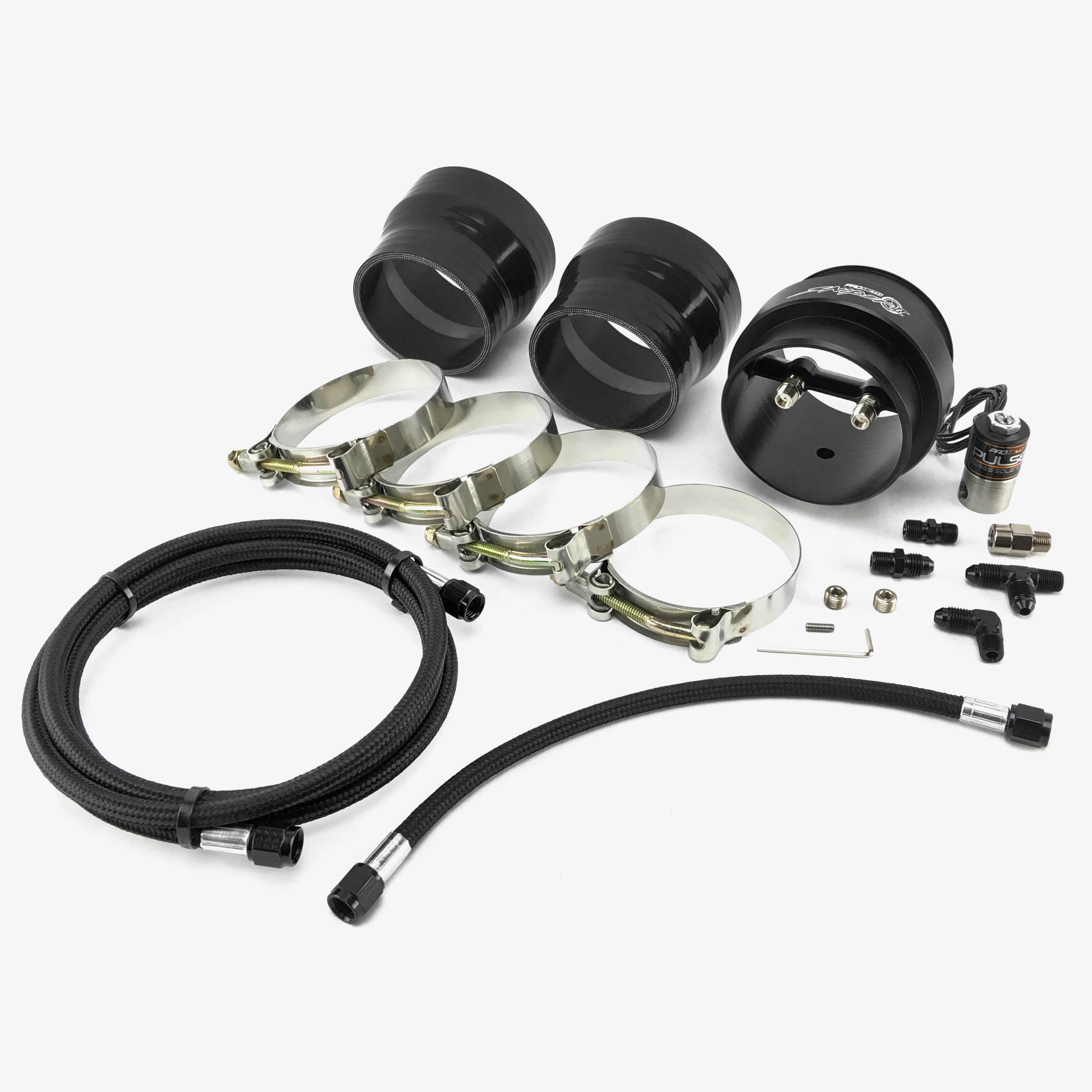 Sniper II Dual Stage With 8ft Hose Assembly, Fender Mount (Check Valve/Solenoid Silicone Reducer) - Motorsport Calibrations