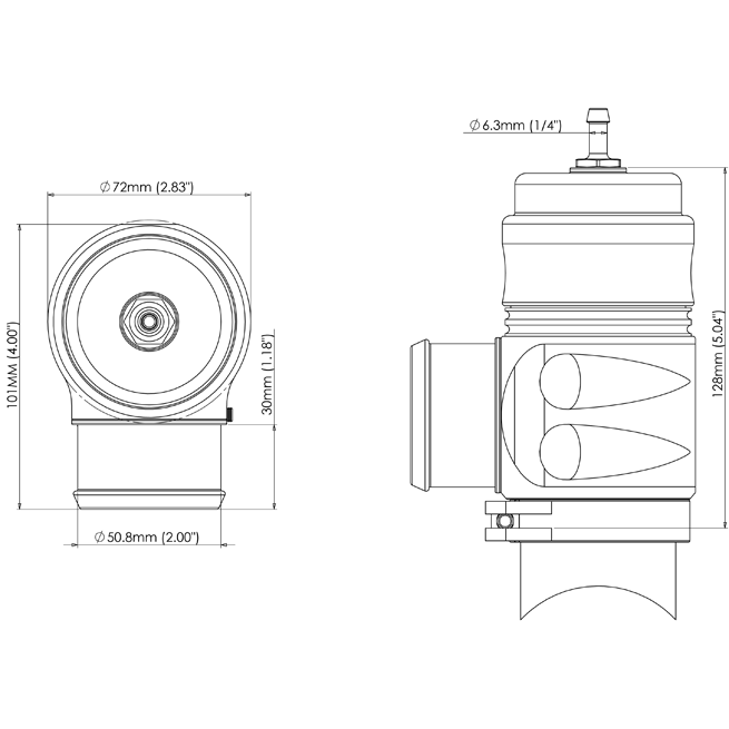 Big Bubba BPV 'By-Pass Valve' BOV Sleeper • Turbosmart