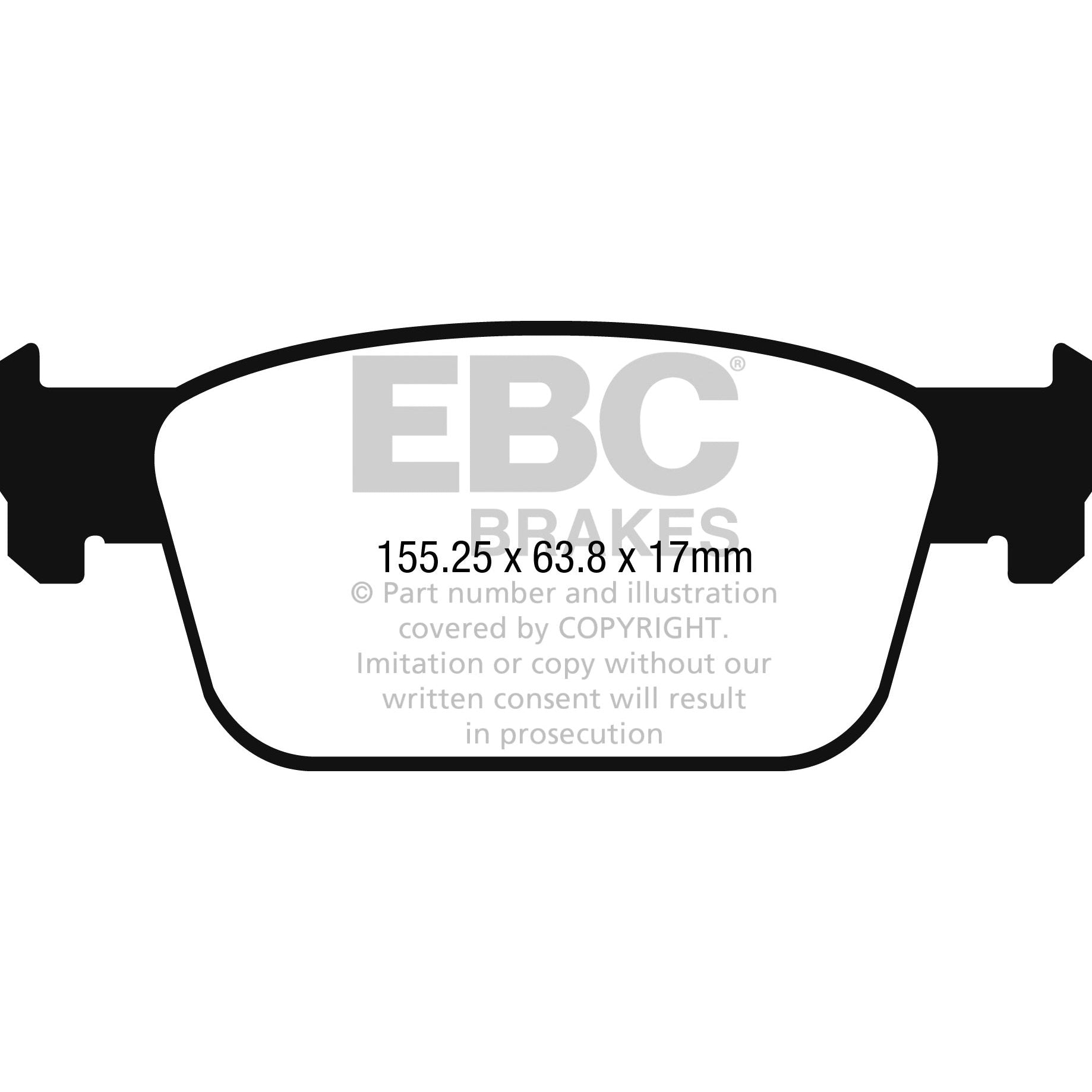 EBC Audi B9 Yellowstuff Street and Track Front Brake Pads - ATE Caliper A4 & A5