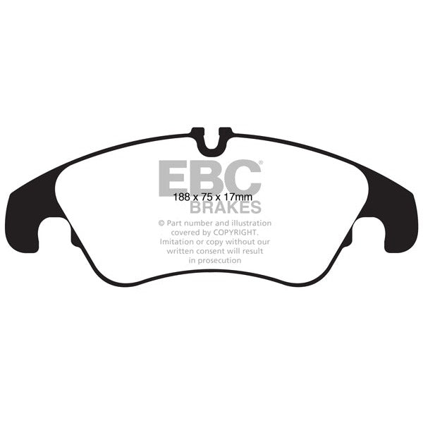 EBC Audi C7 B8 Yellowstuff Street and Track Front Brake Pads - TRW Caliper A6, A7 & Q5