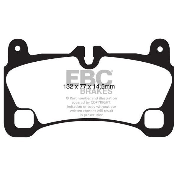 EBC Audi Porsche Volkswagen Bluestuff NDX Trackday Rear Brake Pads - Brembo Caliper 4L Q7, 9PA Cayenne & Touareg