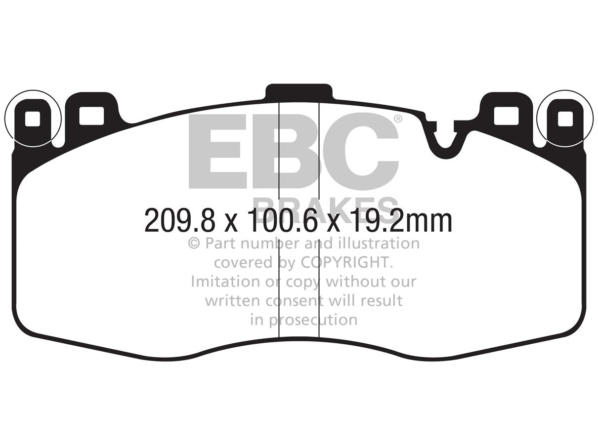 EBC BMW F85 F86 Bluestuff NDX Trackday Front Brake Pads X5 M & X6 M