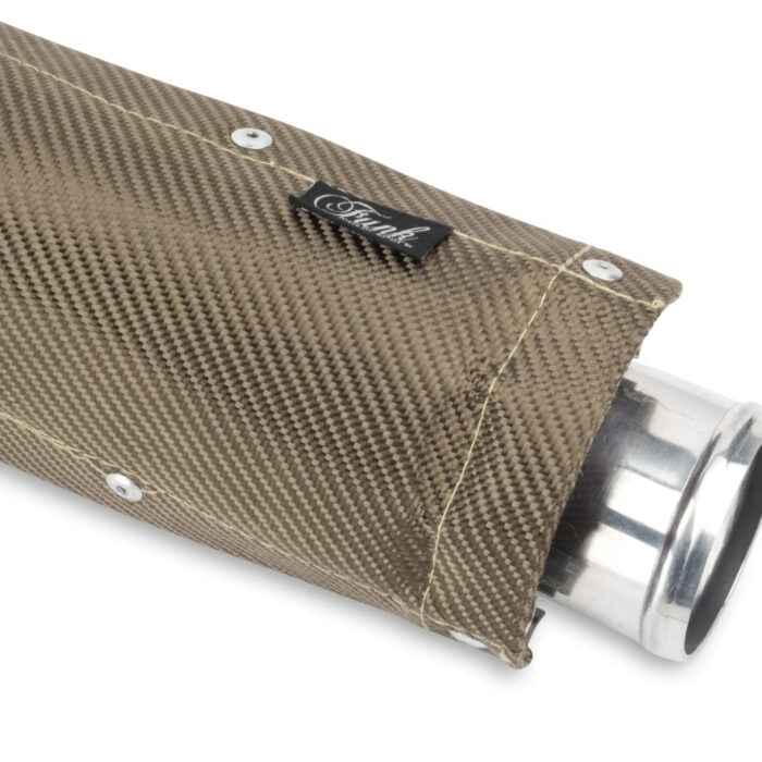 Funk Motorsport Clamp On Exhaust Heat Shield Titanium or Carbon Fibre