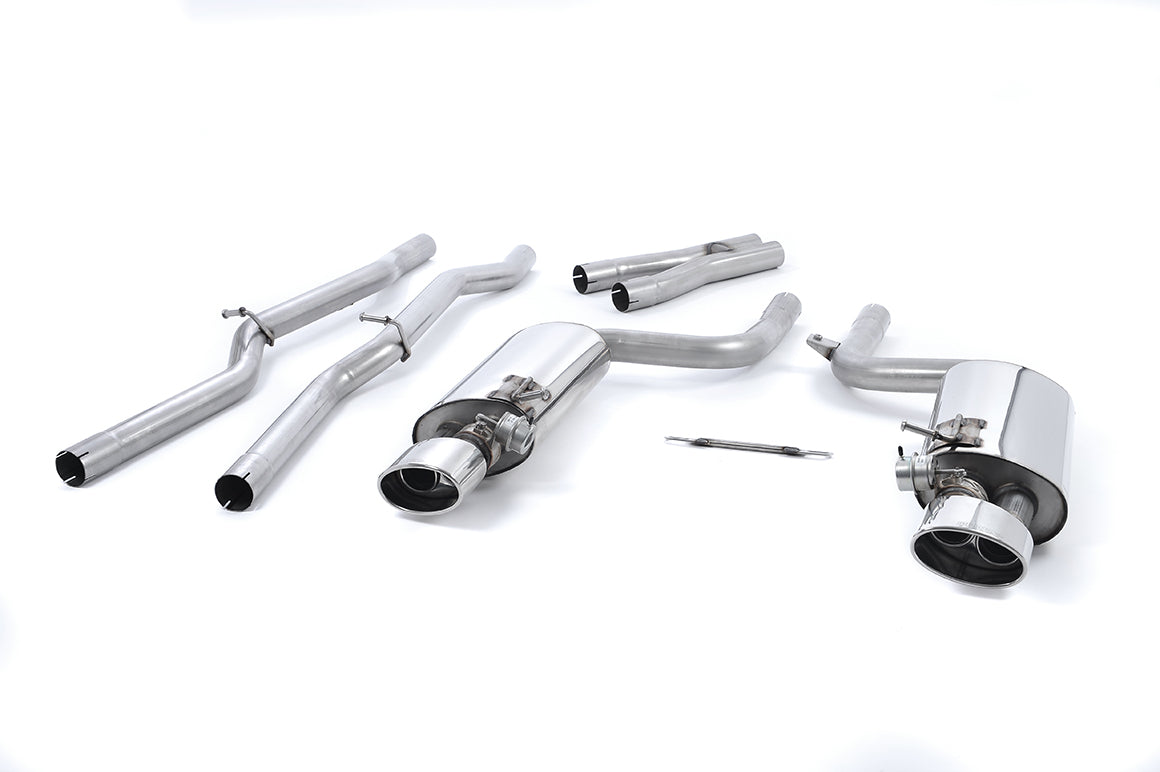 Milltek Non-Resonated Valved Cat-Back Exhaust Audi RS4 B7 *OPTIONS*