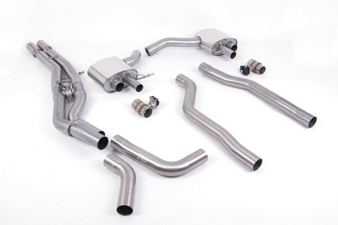 Milltek Particulate Filter Back Exhaust System Black Tips - RS6/7 C8