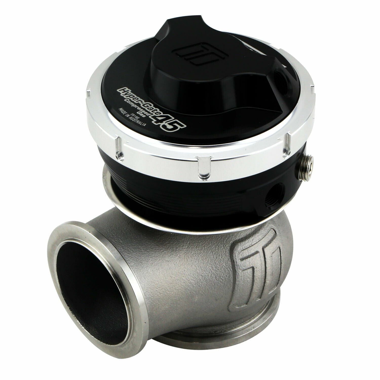 Turbosmart GenV 45mm 5PSI Compressed Gas HyperGate External Wastegate BLK WG45CG