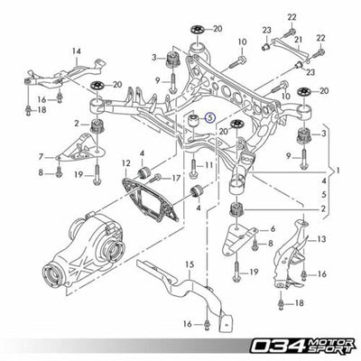034Motorsport Billet Aluminum Rear Differential Mount Upgrade