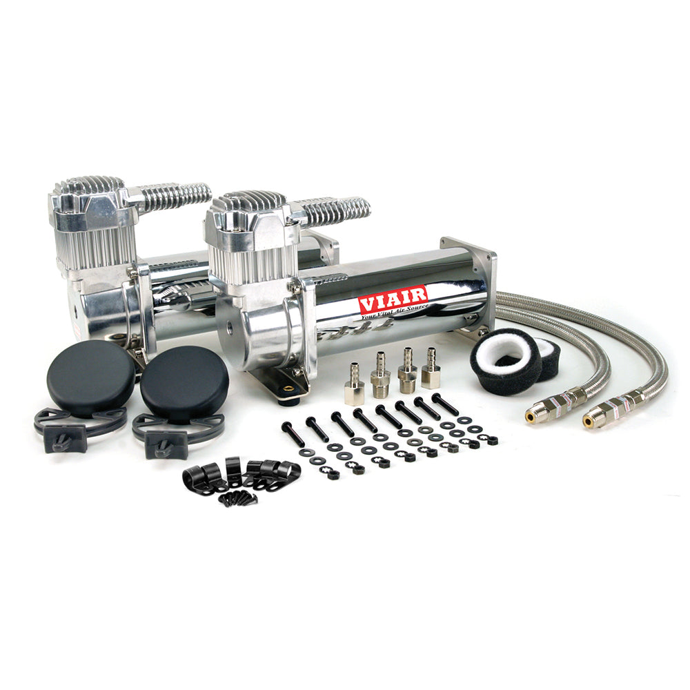 Viair 444C Dual Pack Compressor - Chrome, 200 PSI