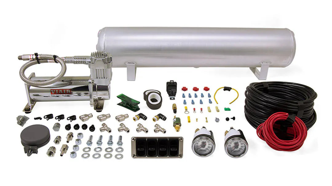 4-Way Manual Control system (1/4" Air Lines, 4 Gallon Tank, 444 Compressor)