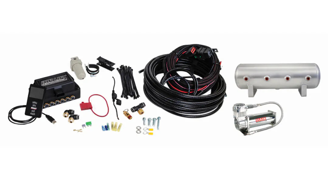 Air Lift Performance 3P (3/8" Air Line, 2.5 Gallon Raw Aluminum Tank, VIAIR 444C Compressor)