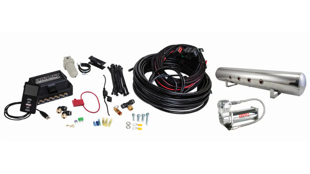 Air Lift Performance 3P (1/4" Air Line, 5 Gallon Polished Aluminum Tank, VIAIR 444C Compressor)