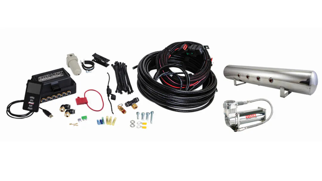 Air Lift Performance 3P (3/8" Air Line, 5 Gallon Polished Aluminum Tank, VIAIR 444C Compressor)