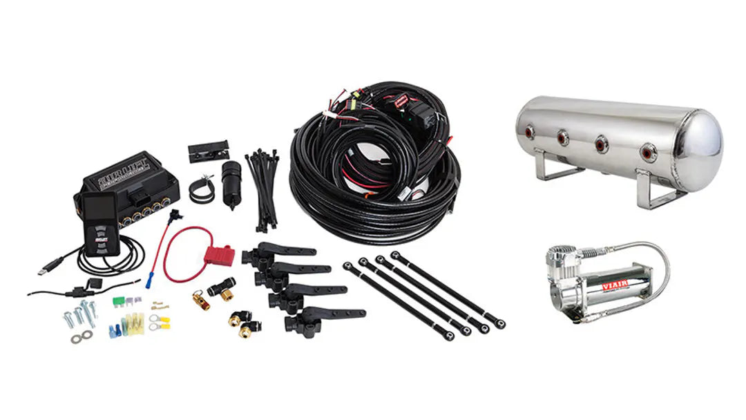 Air Lift Performance 3H (1/4" Air Line, 2.5 Gallon Polished Aluminum Tank, VIAIR 444C Compressor)