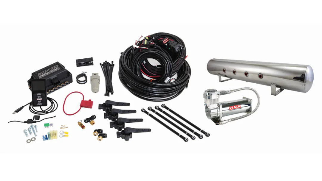 Air Lift Performance 3H (3/8" Air Line, 5 Gallon Polished Aluminum Tank, VIAIR 444C Compressor)