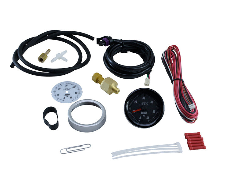 AEM Analog Boost Sae Gauge 0~60Psi