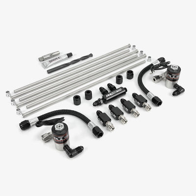 ProMeth Signature Series 4 Cylinder Direct Port With Split Block, Dual Solenoids & Straight Nozzle Holders (uBend It)