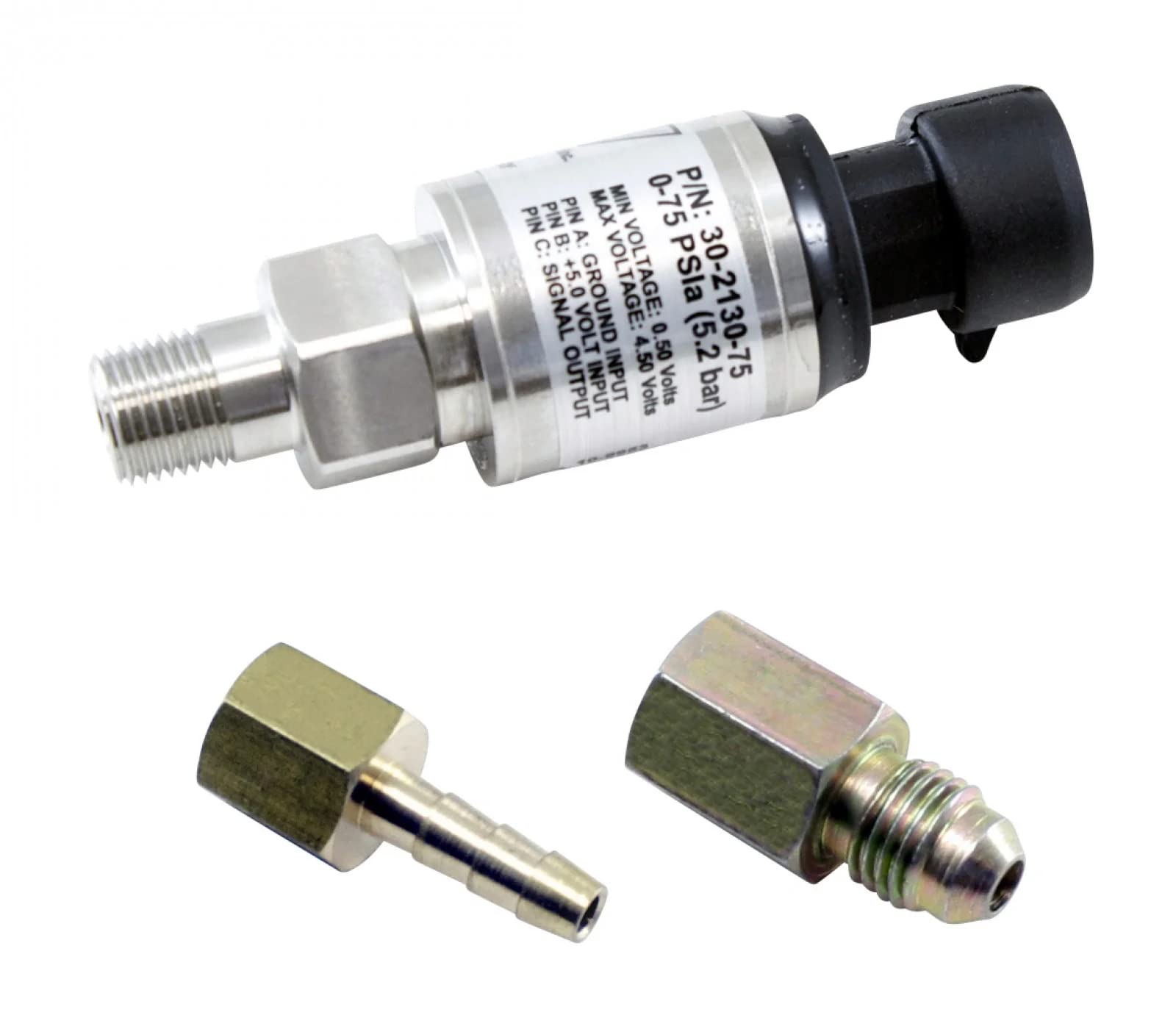 AEM 75 PSIa Or 5 Bar Stainless Sensor Kit Stainless Steel Sensor Body 1/8" NPT