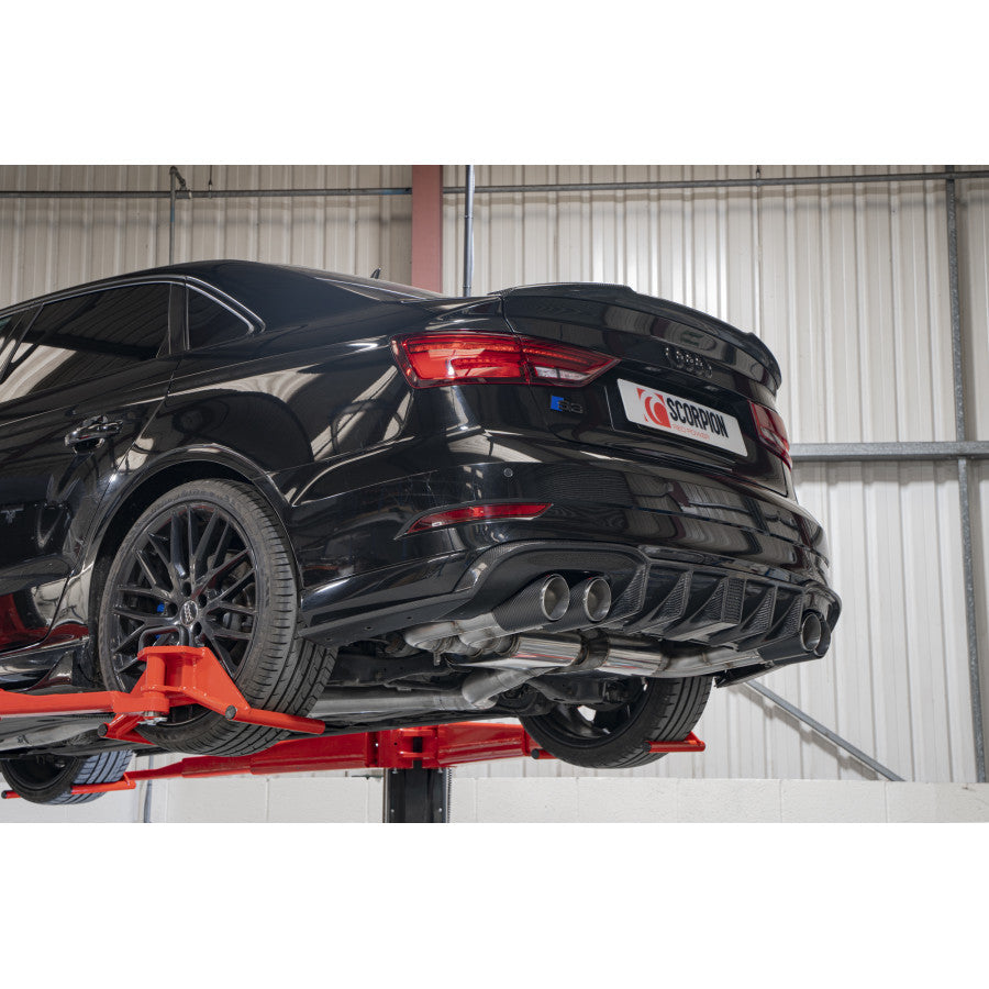 Audi S3 2.0T 8V (Saloon) PFL+FL Scorpion Cat/GPF Back - Dark Road Performance