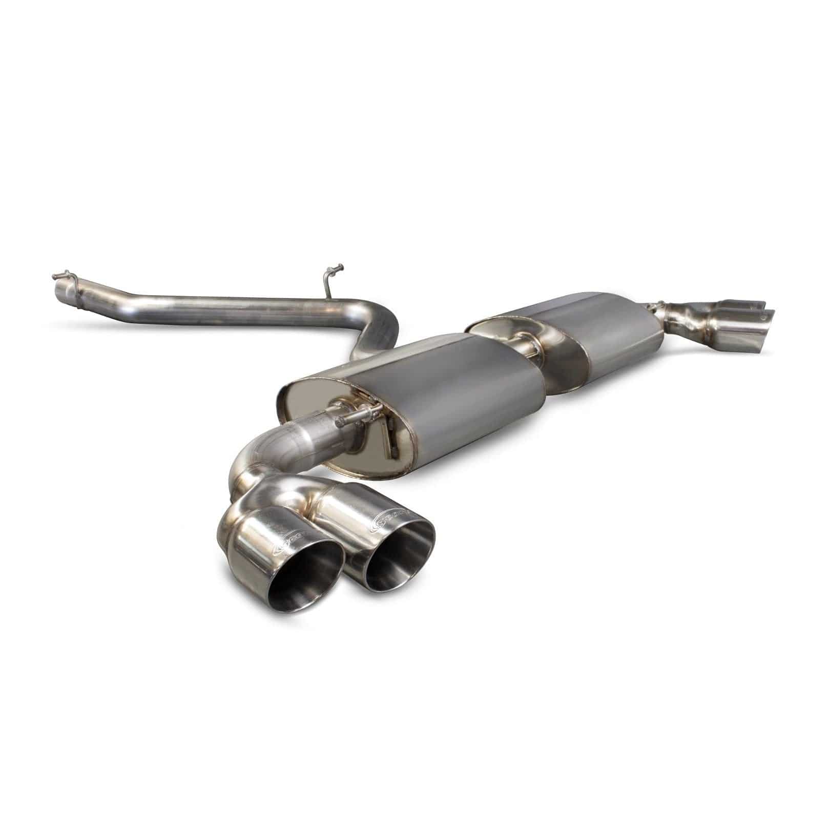 Audi TT Mk2 3.2 V6/TT S Mk2 Non-resonated cat-back system SAUS026 Scorpion Exhaust - Motorsport Calibrations