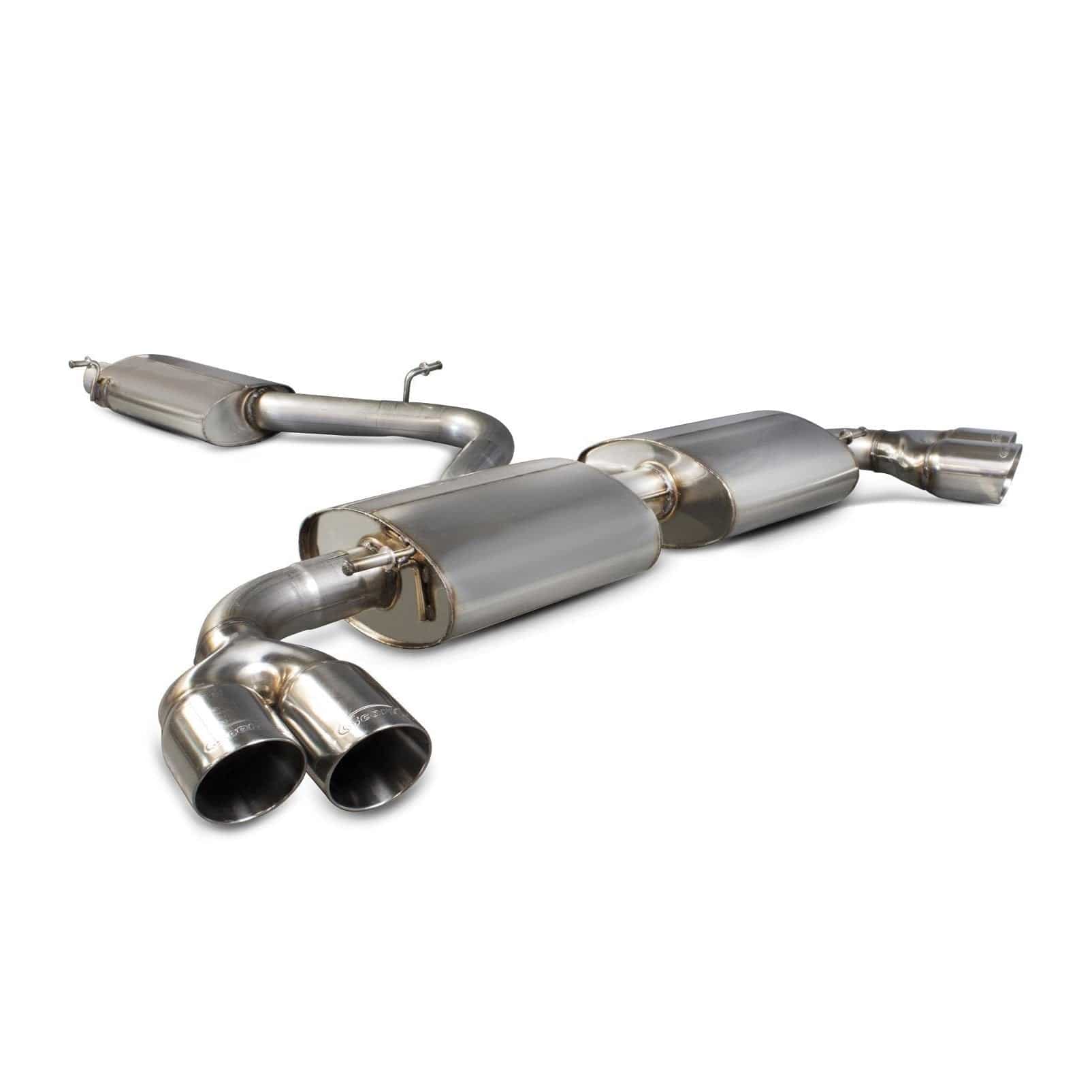 Audi TT Mk2 3.2 V6/TT S Mk2 Resonated cat-back system SAU026 Scorpion Exhaust - Motorsport Calibrations